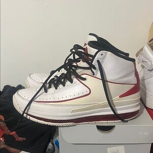 Jordan Athletic Shoes - White and Red